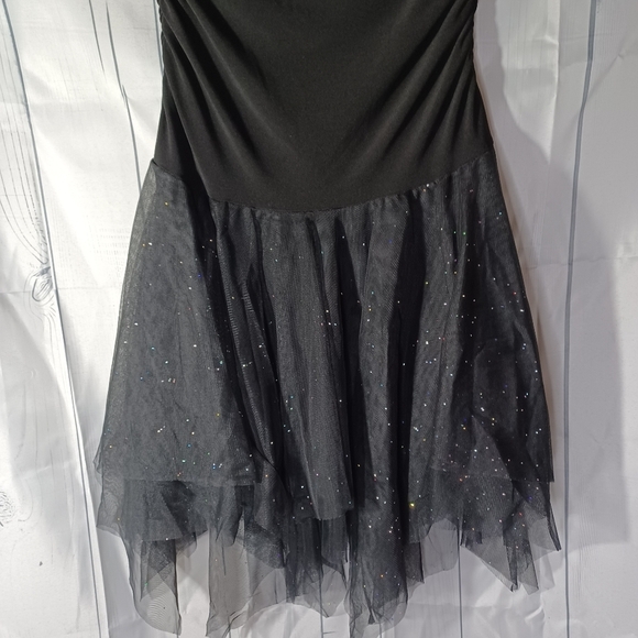 Taboo vintage strapless black dress with Sparkles - Picture 4 of 8